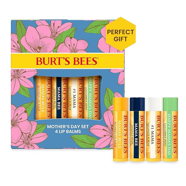 Burts Bee's Bouquet Lip Balm Gift 4ct 0.15 oz