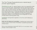 Tea Tree Therapy Vaginal Health Suppositories 6ct