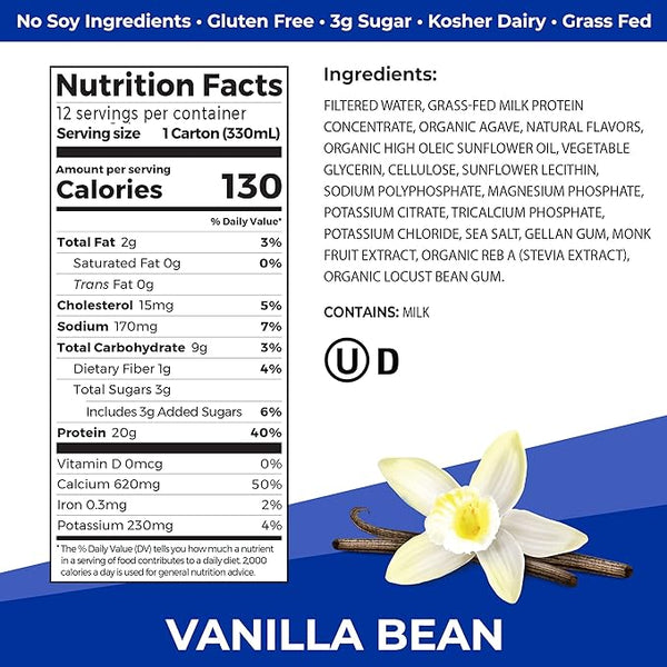 Orgain Clean Protein Vanilla Bean 11Oz