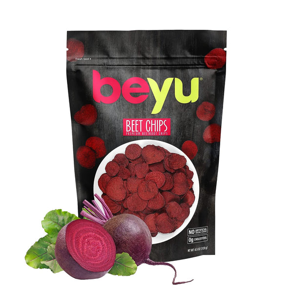 Beyu Beetroot Vegetable Chips Snack 4.5 Oz