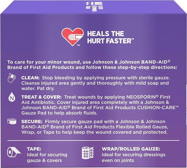 J&J Band-Aid Brand Care Care Pads 2x2 "25ct