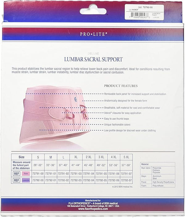 Fla Lumbar Sacral Support Lavender Large