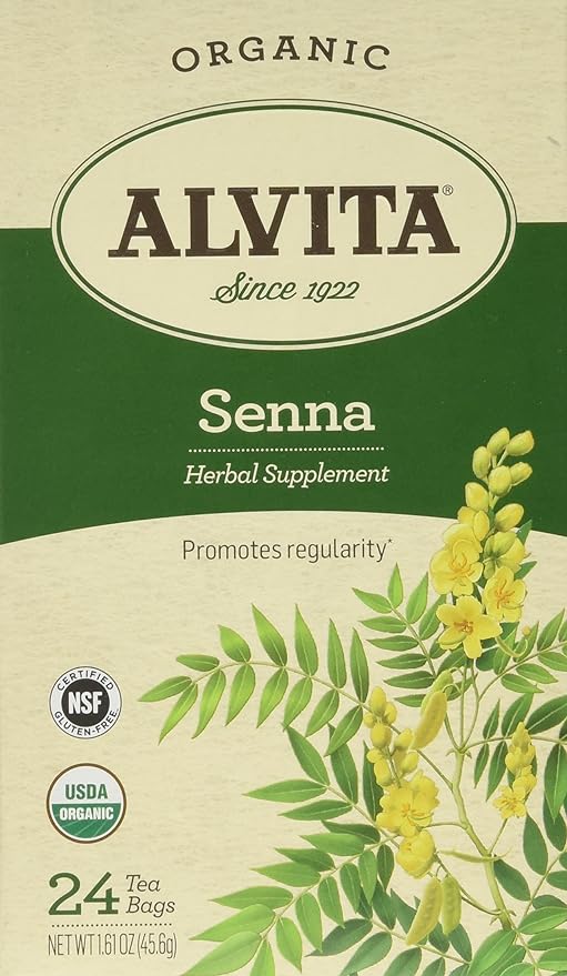 Alvita Organic Senna Leafs Tea Bags 24ct