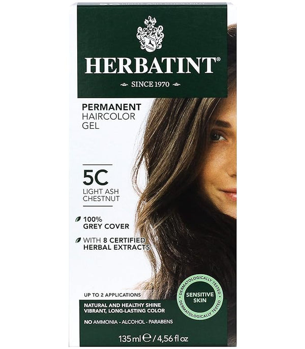 Herbatint Color de cabello permanente Ceniza de ceniza 5C 4.5oz