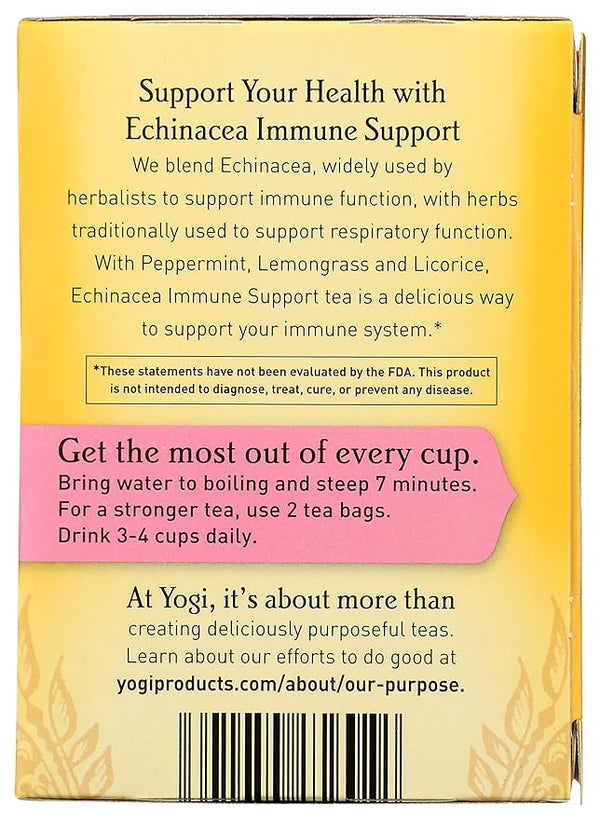 Yogi Tea Echinacea Immune Support 16 Tea Bag
