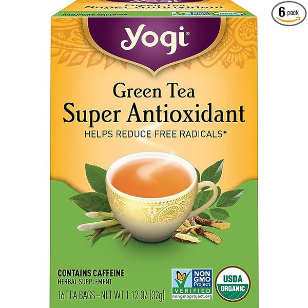 Antioxidante de té verde de té yogui 16CT