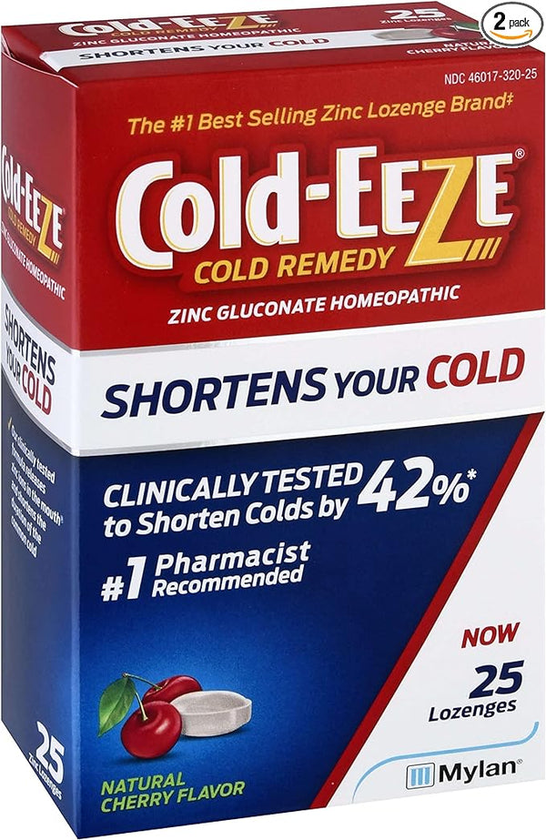 Cold-Eeze Cherry Cold Remedy Sugar Free Lozenges 25ct