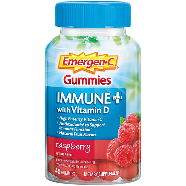 Emergen-C Immune+ Raspberry Gummies 45ct