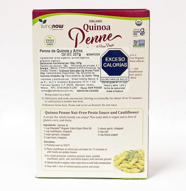 Living Now Organic Quinoa Penne Pasta 8oz