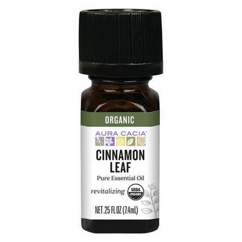 Aura Cacia Organic Cinnamon Leaf Essential Oil 0.25oz