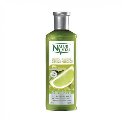 Naturvital-Sensitive Shampoo Oily Hair Lime