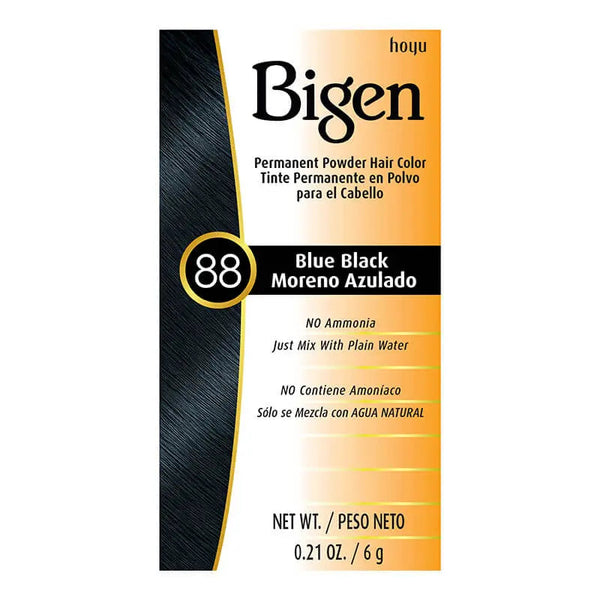 Bigen Permanent Powder Hair Color Blue Black 88