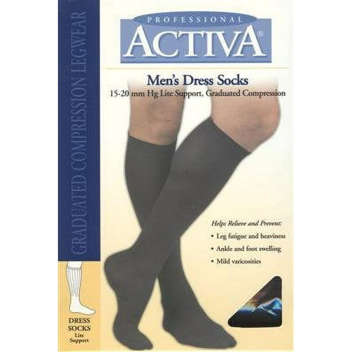 Activa Men's Patterned Casual Socks 15-20 mm Hg Lite Support MODEL: H24