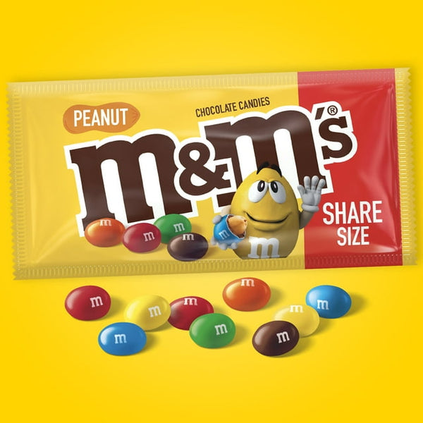 M&M Peanut Milk Chocolate Tear & Share 3.27Oz