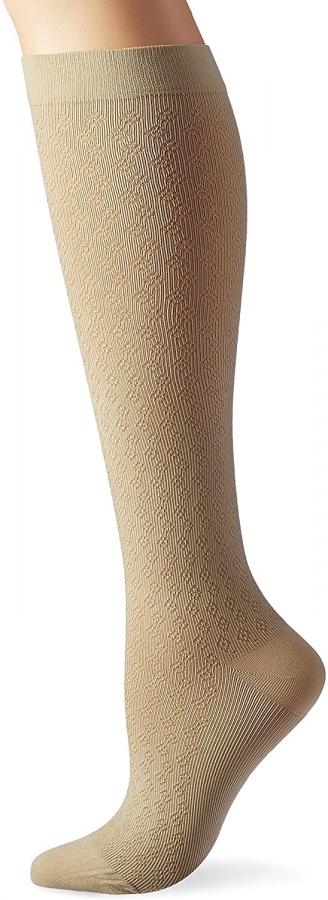 Activa Sheer Therapy Women's Patterned Dress Socks Lite Support MODEL: H27 Small Diamond Pattern