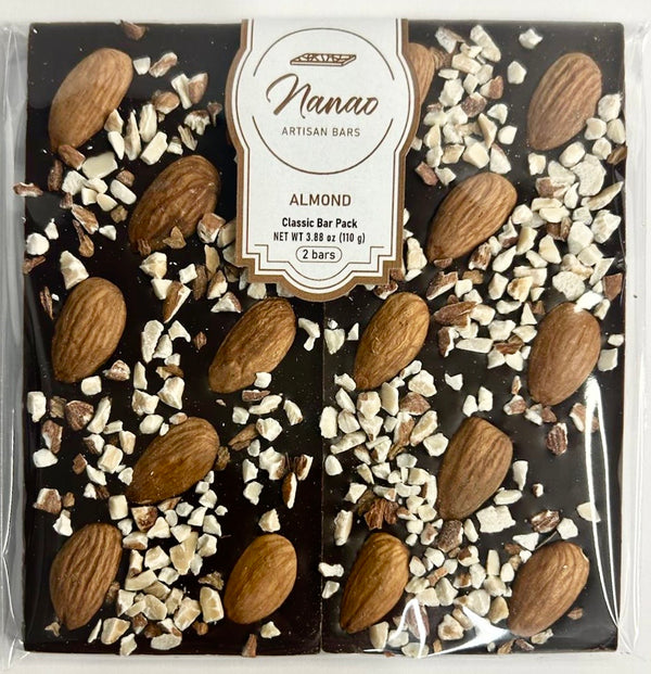 Nanao Almond Classic Dark Chocolate Bar 3.88 oz