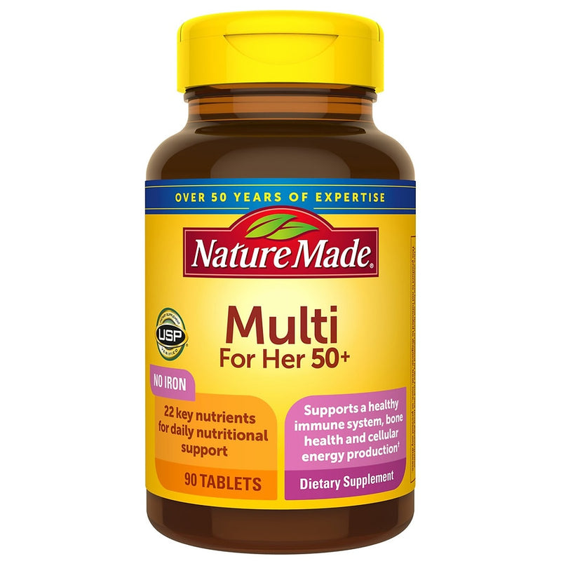 Nature Made Multi For Her 50 No Iron Tablets 90ct