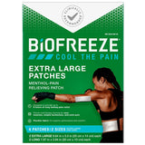 Biofreeze Cool The Pain Relief Patches Long & Extra Large 4ct