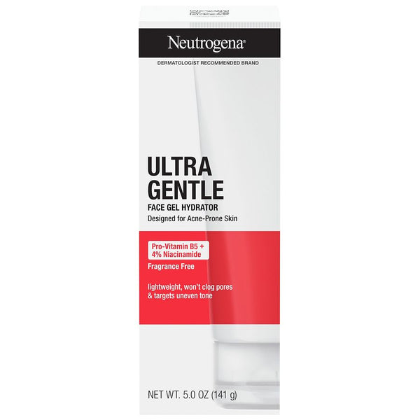 Neutrogena Ultra Gentle Face Gel Hydrator, Pro-Vitamin B5 + 4% Niacinamide 5oz