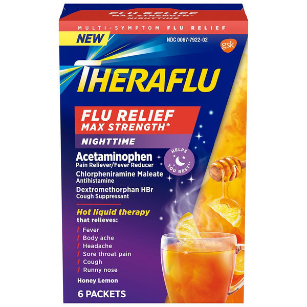 Theraflu Flu Relief Max Strength Nigth 6 Packs