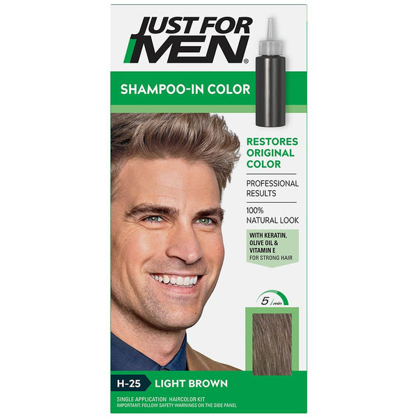 Just For Men Shampoo Haircolor Light Brown H25
