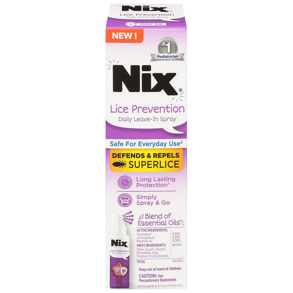 Nix Lice Prevention Leave In Spray 6 Oz