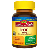 Nature Made Iron 65mg Tablets 180ct