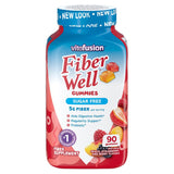 Vitafusion Fiber Well Sugar Free Peach Strawberry Gummies 90ct