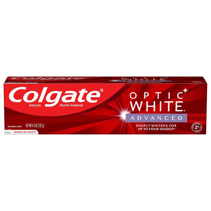 Pasta de dientes avanzada de Colgate Optic White Advanced 4.5oz