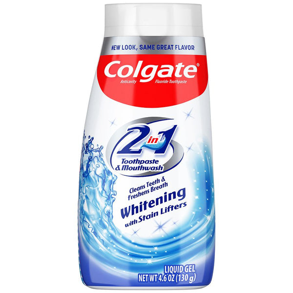 Colgate 2 In 1 Whitening Toothpaste & Mouthwash 4.6Oz
