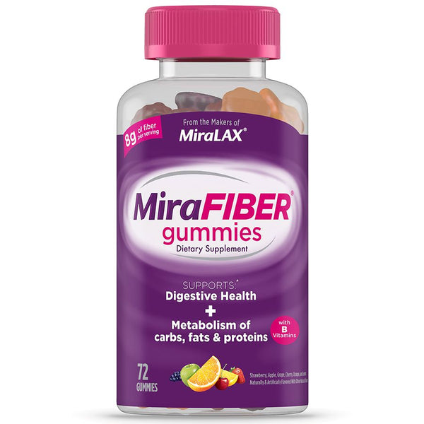 Mirafiber Gummies with Prebiotic Fiber 72ct