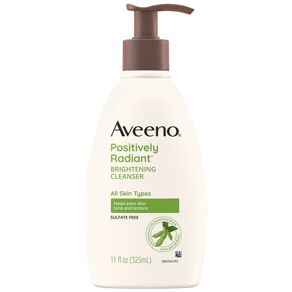 Aveeno iluminando el limpiador facial 11 oz