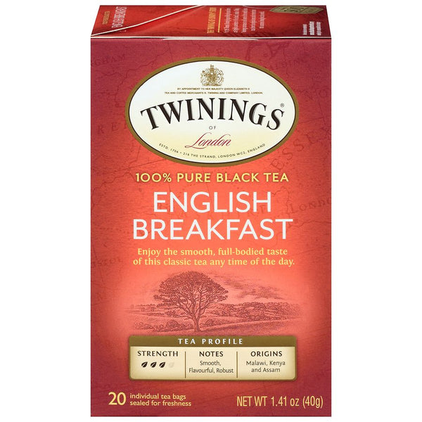 Twinings Bolsas de té de desayuno en inglés 20ct