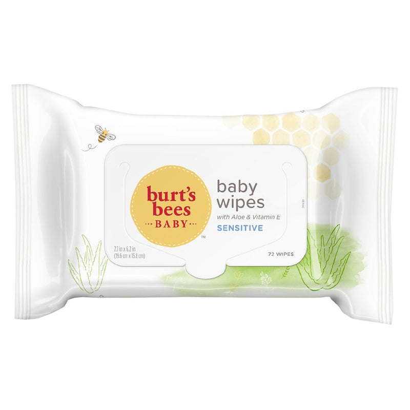 Burt's Bees Sensitive Baby Wipes Fragance Free 72ct