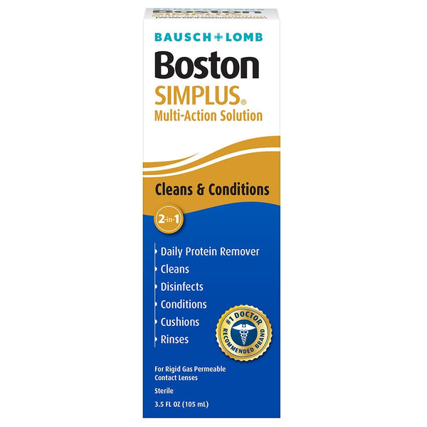 Bausch & Lomb Boston Simplus Multiaction Contact Lens Cleaner 3.5Oz