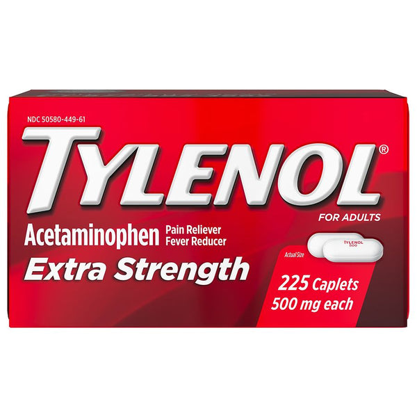 Tylenol Extra Strength 500mg Caplets 225ct