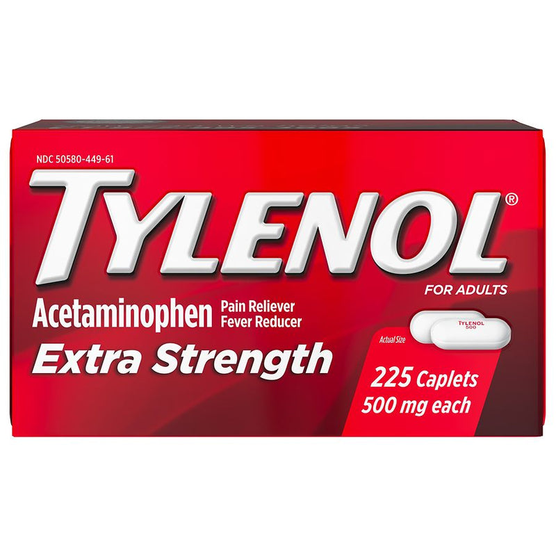 Tylenol extra resistencia 500 mg de caplets 225ct