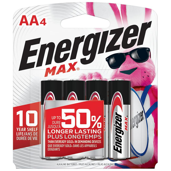 Energizer Max Batteries AA4