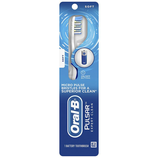 Oral B Pulsar Expert Clean Battery Powered Soft Toothbrush