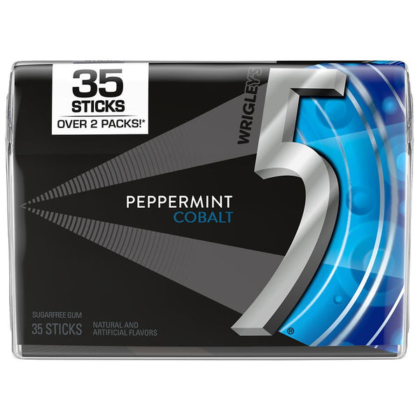 Wrigley's 5 Peppermint Cobalt Gum 35ct