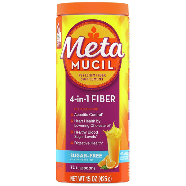 Metamucil Orange Smooth Texture Sugar Free 15Oz