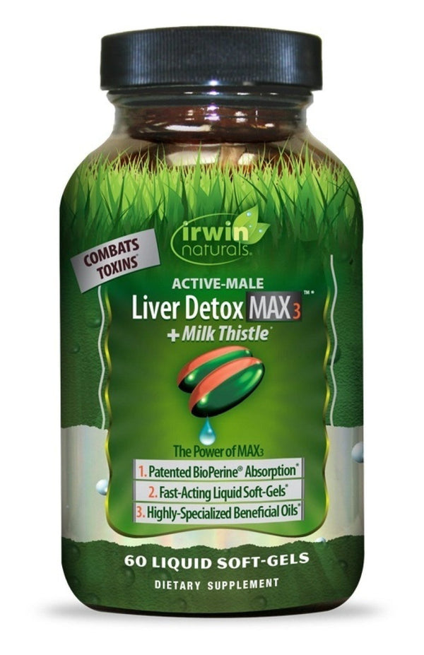 Irwin Liver Detox Max3 Milk Thistle 60 Liquid Softgels