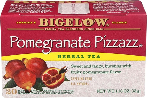 Bigelow Pomegranate Pizzazz Herbal Tea Bags 20ct