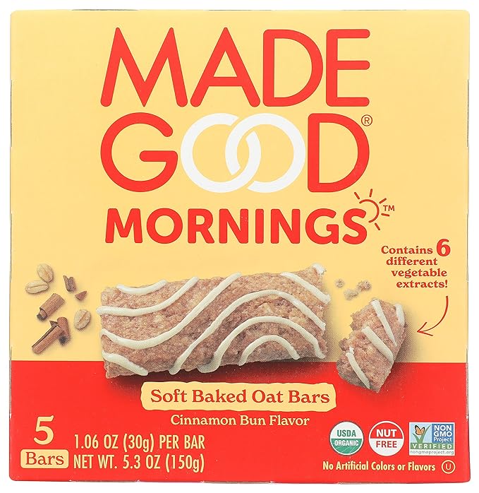 Made Good Morning Soft Baked Oat Bar 5ct