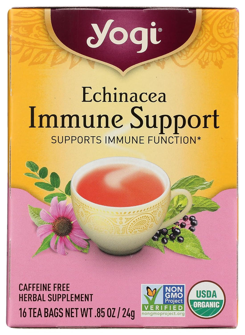 Té de yogui Echinacea Inmune Support 16 Bolsa de té