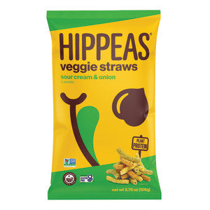 Hippeas garbanzos pajitas vegetales crema agria 3.75 oz