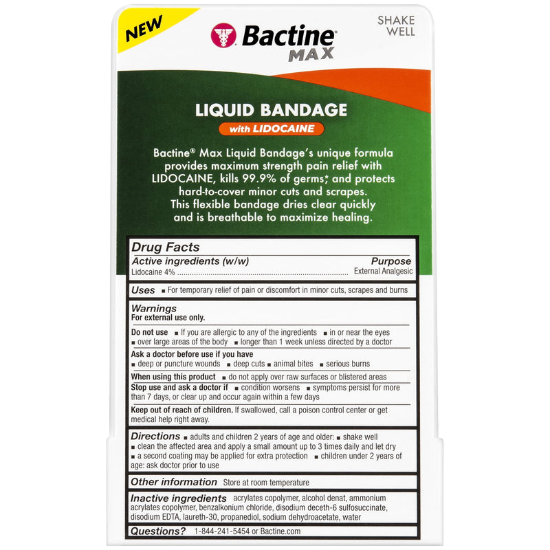 Bactine Max Liquid Vange con lidocaína 0.30 oz