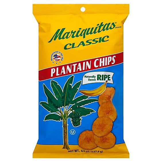 Mariquitas Plantain Chips Ripe 4.5Oz