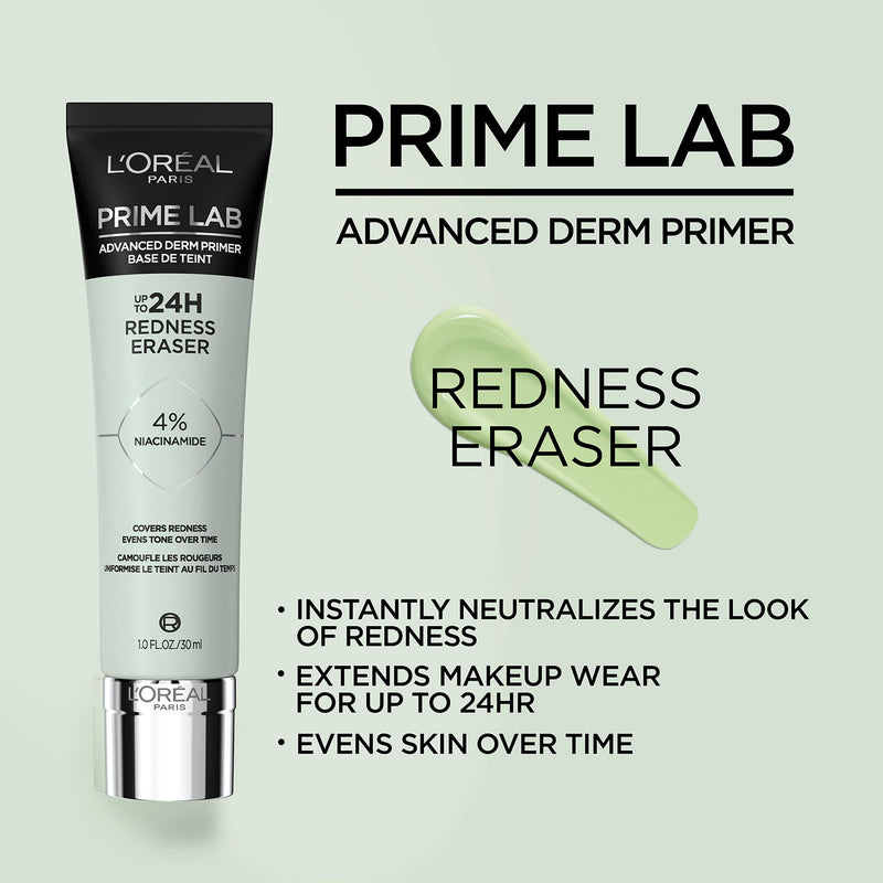 Loreal Paris Prime Lab Up to 24HR Redness Eraser Lotions Primer
