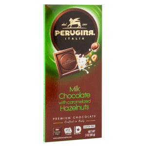 Chocolate con leche Perugina con barra de avellanas caramelizadas.3oz